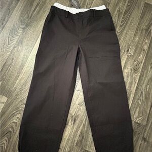 Black Chinos Relaxed Fit Full Length